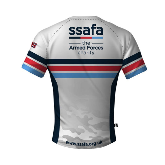 SSAFA Tech Tee Tri-Stripe Camo White