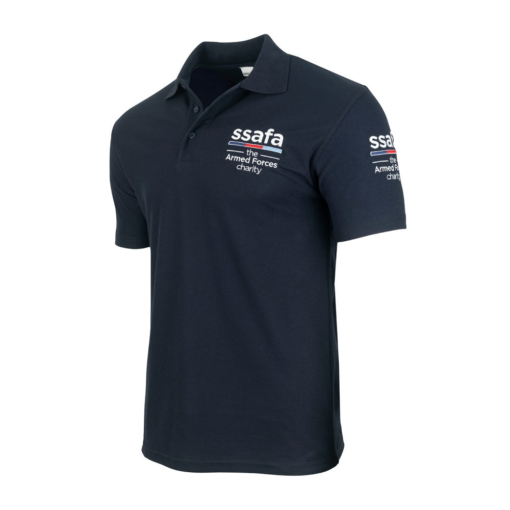 SSAFA Logo Polo Shirt Navy