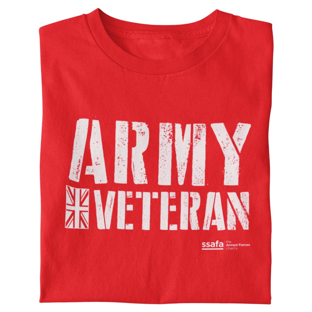 SSAFA Army Veteran T-shirt (Red)