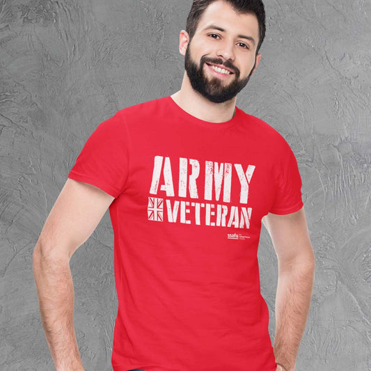 SSAFA Army Veteran T-shirt (Red)