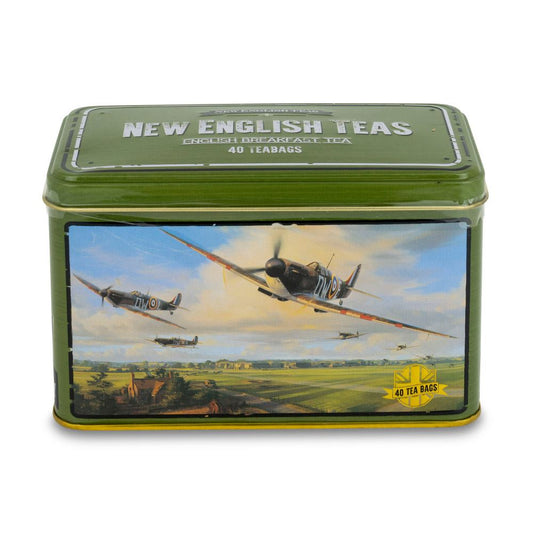 Spitfire Tea Tin With 40 English Breakfast Teabags