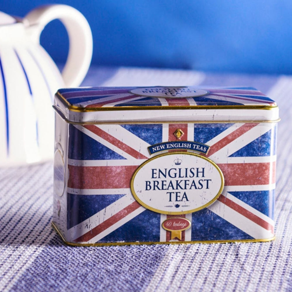 Union Jack Classic Tea Tin With 40 English Breakfast Teabags