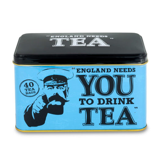 England Needs You! Tea Tin With 40 English Breakfast Teabags