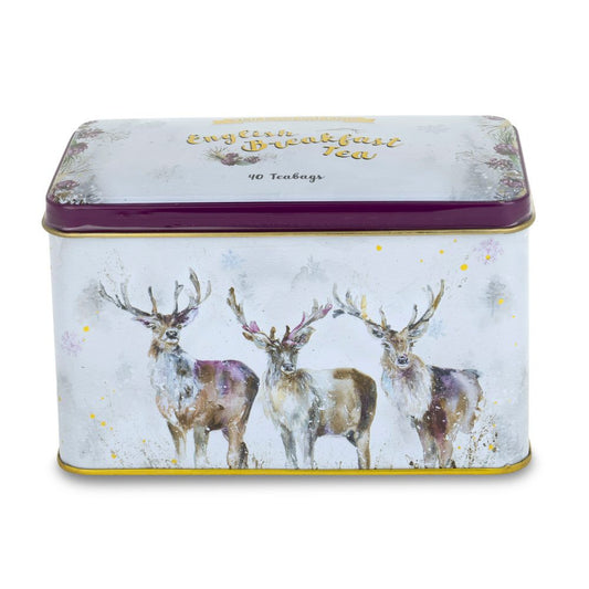 Three Kings Tea Tin by Nicola Rowles With 40 English Breakfast Teabags
