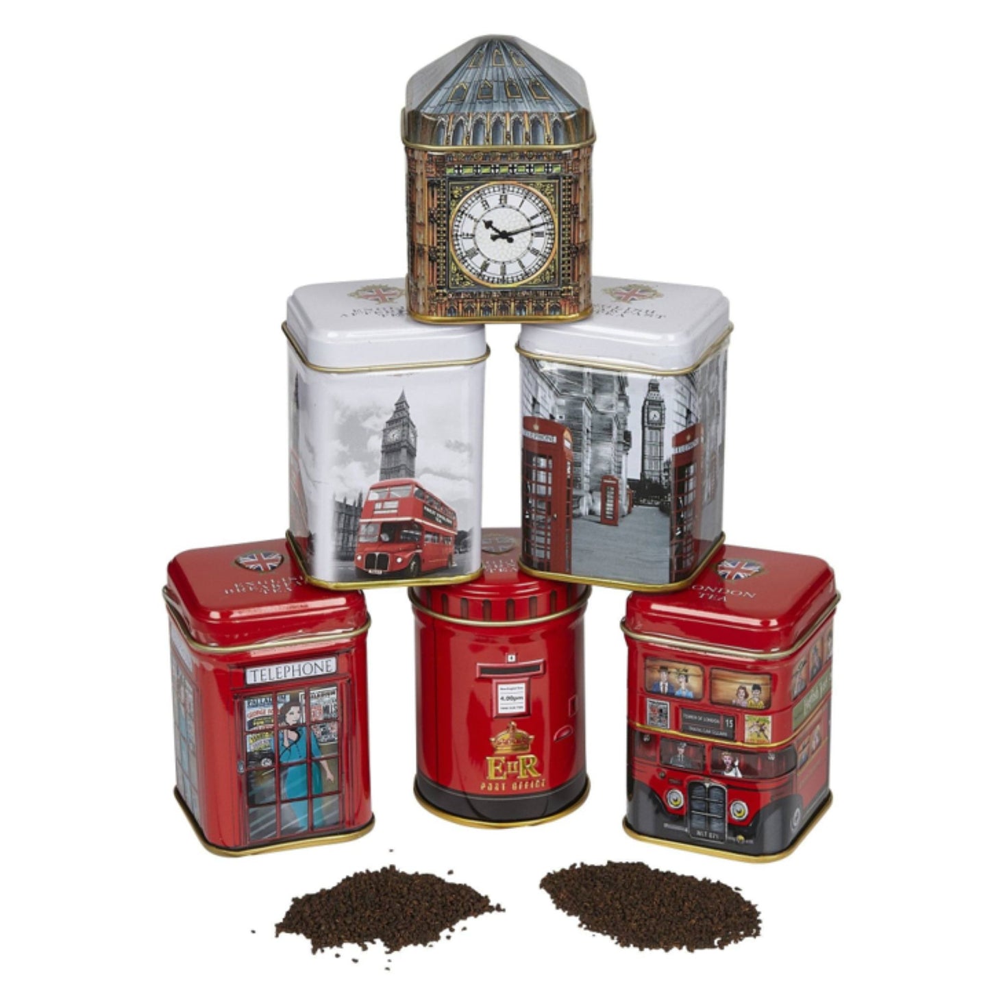 Best of British Mini Tea Tins Set of 6