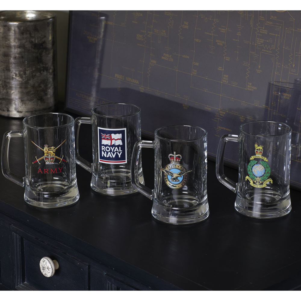 RAF Tankard | Queen's Crown | Traditional Military Beer Mug