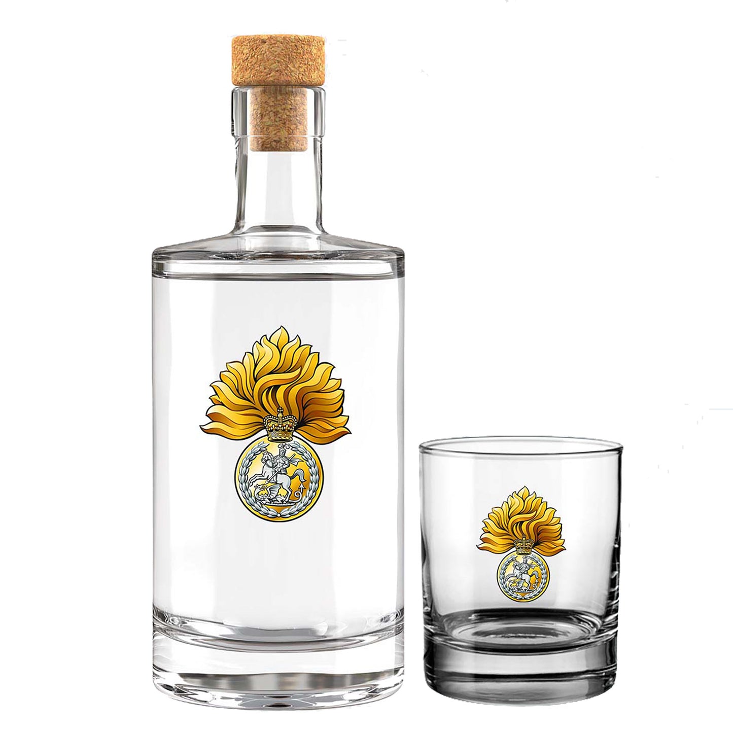 Royal Regiment of Fusiliers (Crest) | Fill Your Own Spirit Bottle