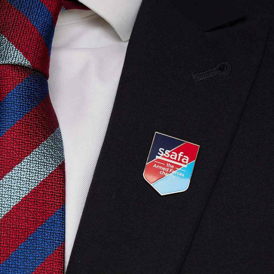 SSAFA Luxury Formalwear Striped Silk Tie