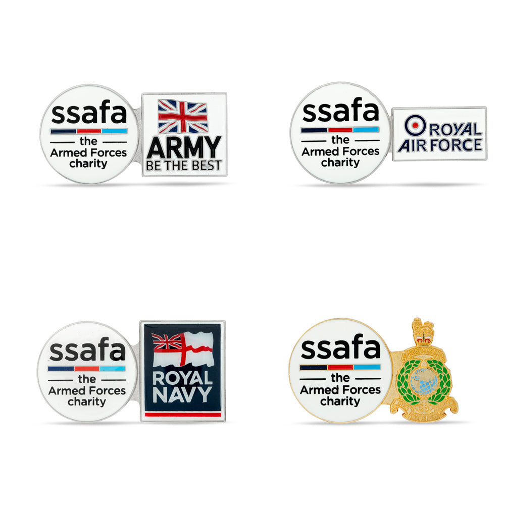Service SSAFA Lapel Pin RAF: Charity Pin Badges