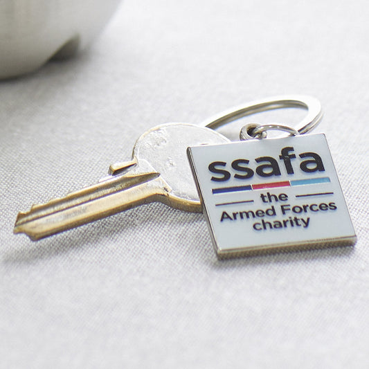 SSAFA Logo Keyring - Durable Metal Keychain
