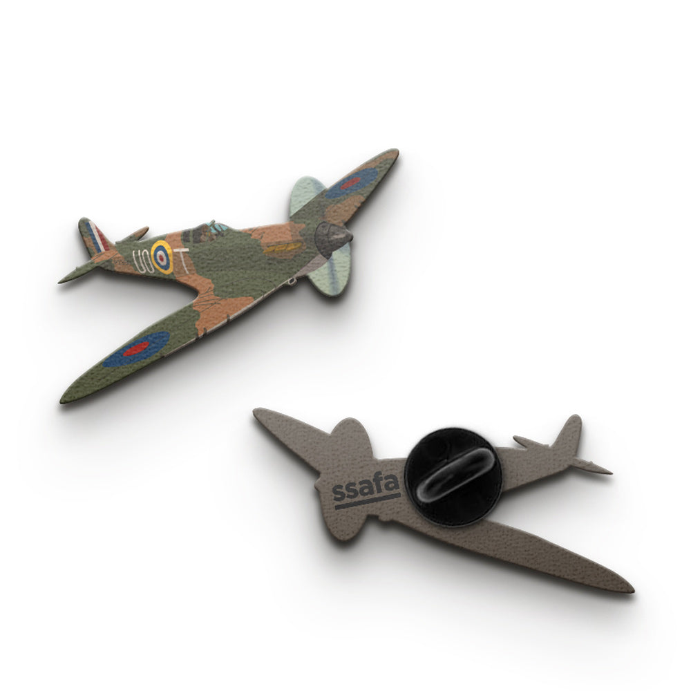 SSAFA Battle of Britain Wooden Pin Badge: Charity Pin Badges