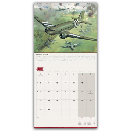 Legends of WWII Wall Calendar 2026