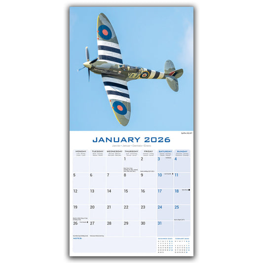 Spitfires Wall Calendar 2026