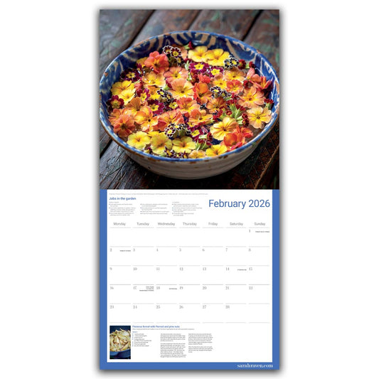 Sarah Raven Wall Calendar 2026