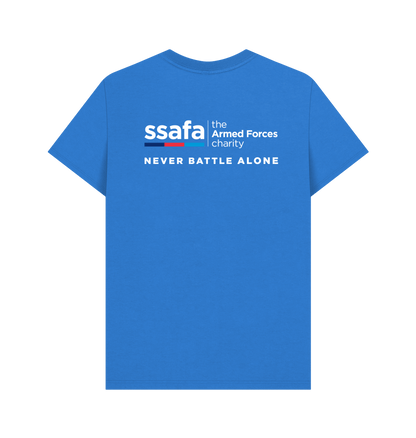 Bright Blue Printed T-shirt Back