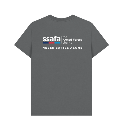Slate Grey Printed T-shirt Back