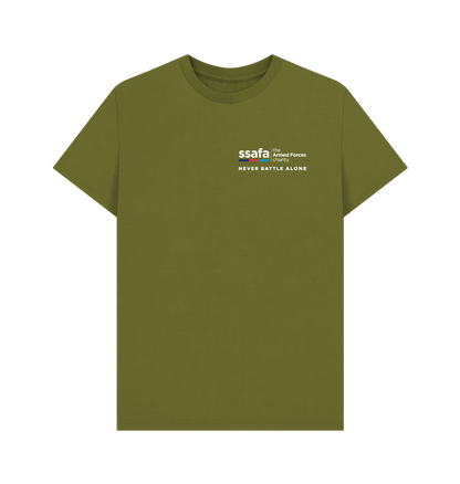 Moss Green Printed T-shirt Front