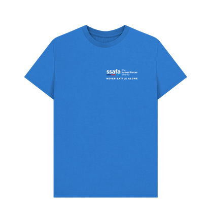 Bright Blue Printed T-shirt Front