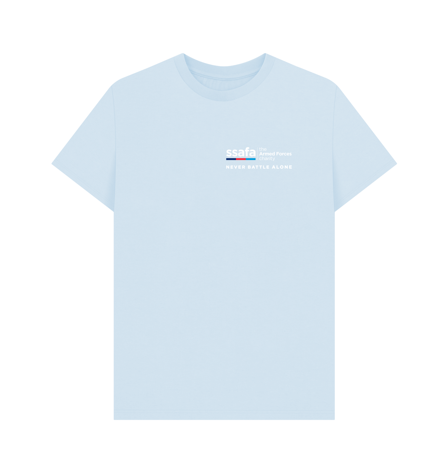 Sky Blue Printed T-shirt Front