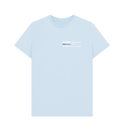 Sky Blue Printed T-shirt Front