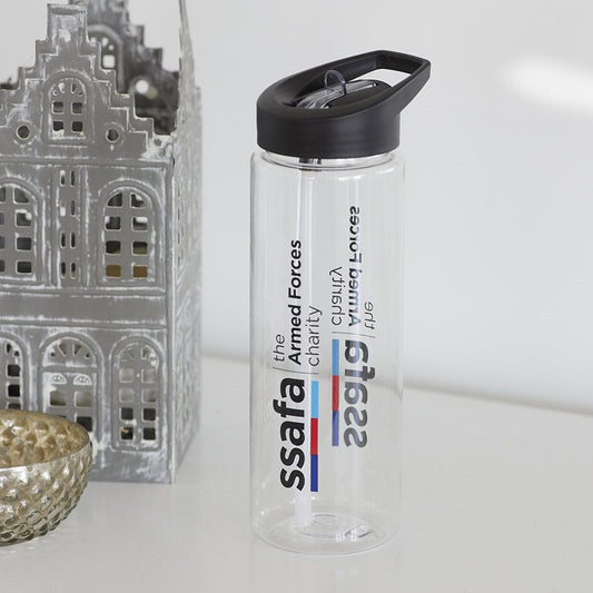 SSAFA Rpet Reusable Water Bottle 650ml Flip Lid