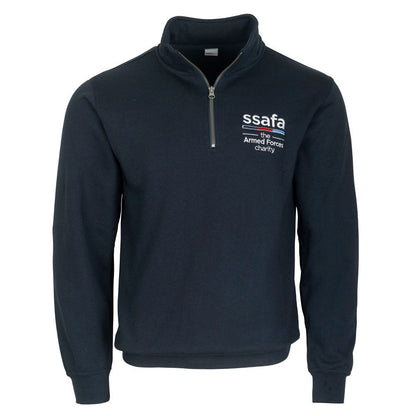 SSAFA 1/4 Zip Sweatshirt Navy