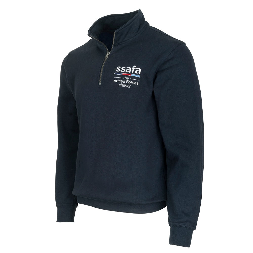 SSAFA 1/4 Zip Sweatshirt Navy