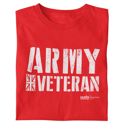 SSAFA Army Veteran T-shirt (Red)