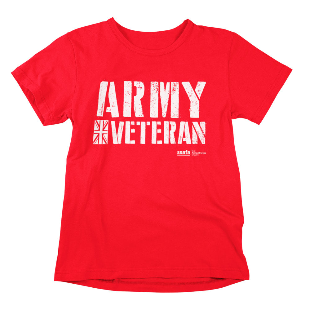 SSAFA Army Veteran T-shirt (Red)