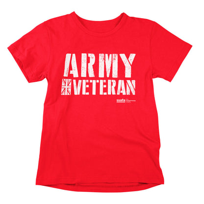 SSAFA Army Veteran T-shirt (Red)