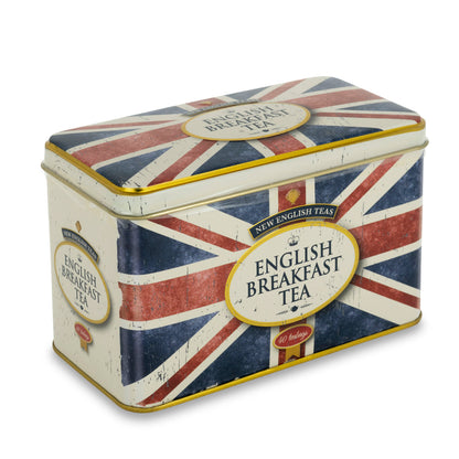Union Jack Classic Tea Tin With 40 English Breakfast Teabags