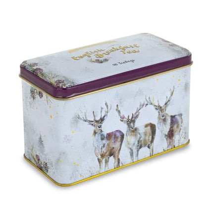 Three Kings Tea Tin by Nicola Rowles With 40 English Breakfast Teabags