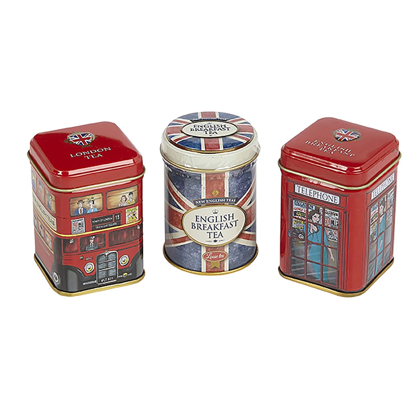 Best of British Mini Tea Tins Set of 3