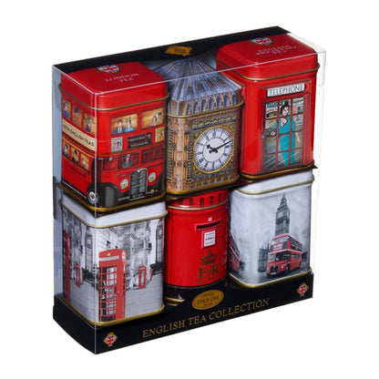 Best of British Mini Tea Tins Set of 6