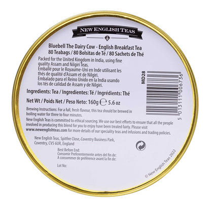 Base of tin showing Brewing instructions.