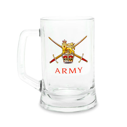 Army Tankard | Queen's Crown | Traditional Military Beer Mug