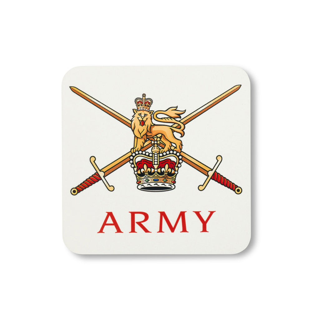 Army Commemorative Coaster (Queen's Crown)