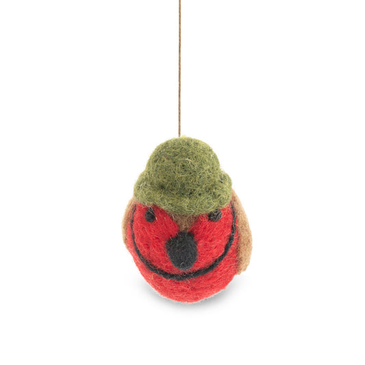Army Robin Felt Hanging Christmas Decoration