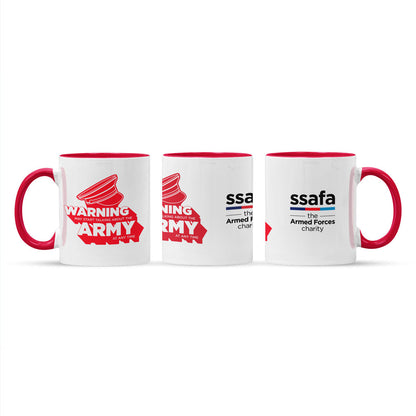 Warning May Start Talking About The Army At Any Time Mug