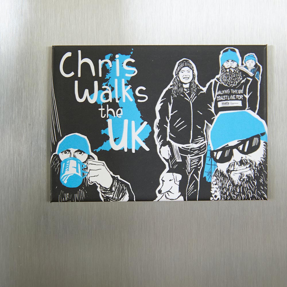 Chris Walks the UK Fridge Magnet