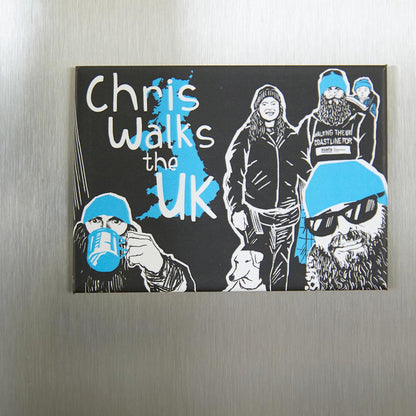 Chris Walks the UK Fridge Magnet