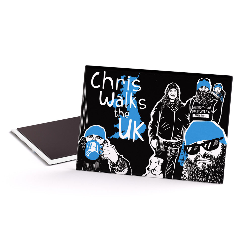 Chris Walks the UK Fridge Magnet