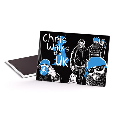 Chris Walks the UK Fridge Magnet