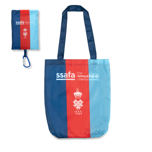 SSAFA rPET Foldaway Bag with Carabiner