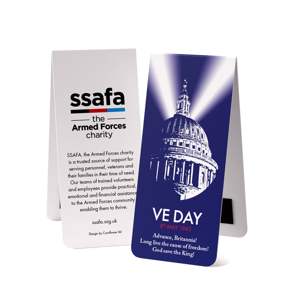 SSAFA VE-Day Commemorative Magnetic Bookmark