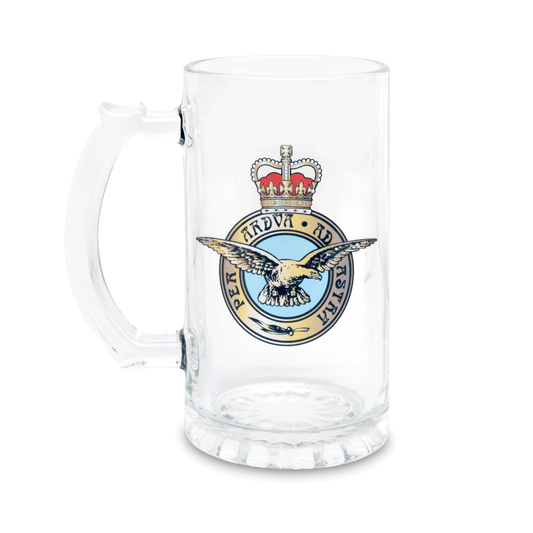 RAF Tankard (Queen's Crown) Traditional Military Tankard | Beer Mug | Stein