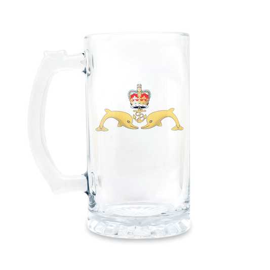 
Official MOD licensed Submarine Service (Queen's Crown) insignia glass tankard. A proud gift for those serving, veterans, families and supporters. 500ml.
