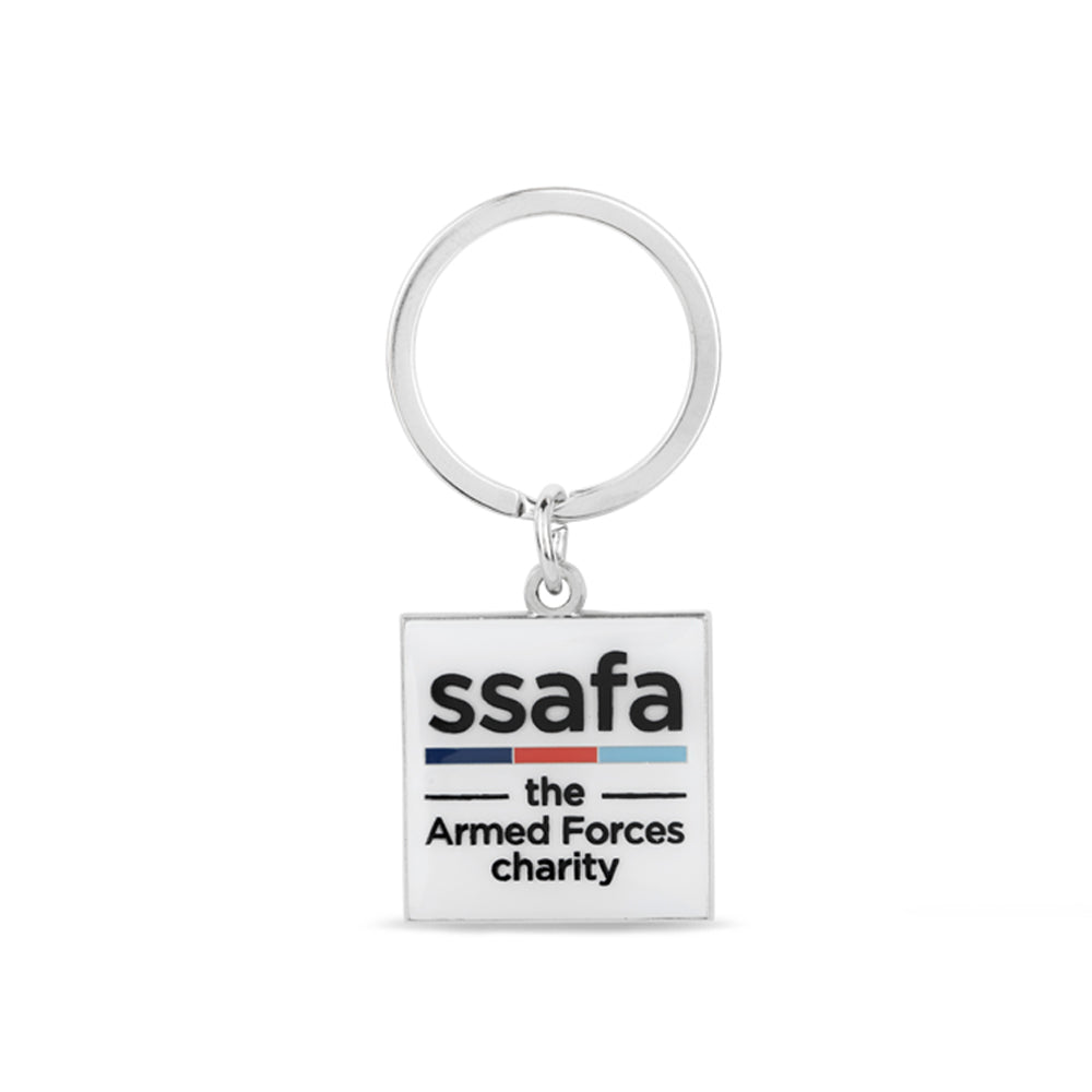 SSAFA Logo Keyring - Durable Metal Keychain