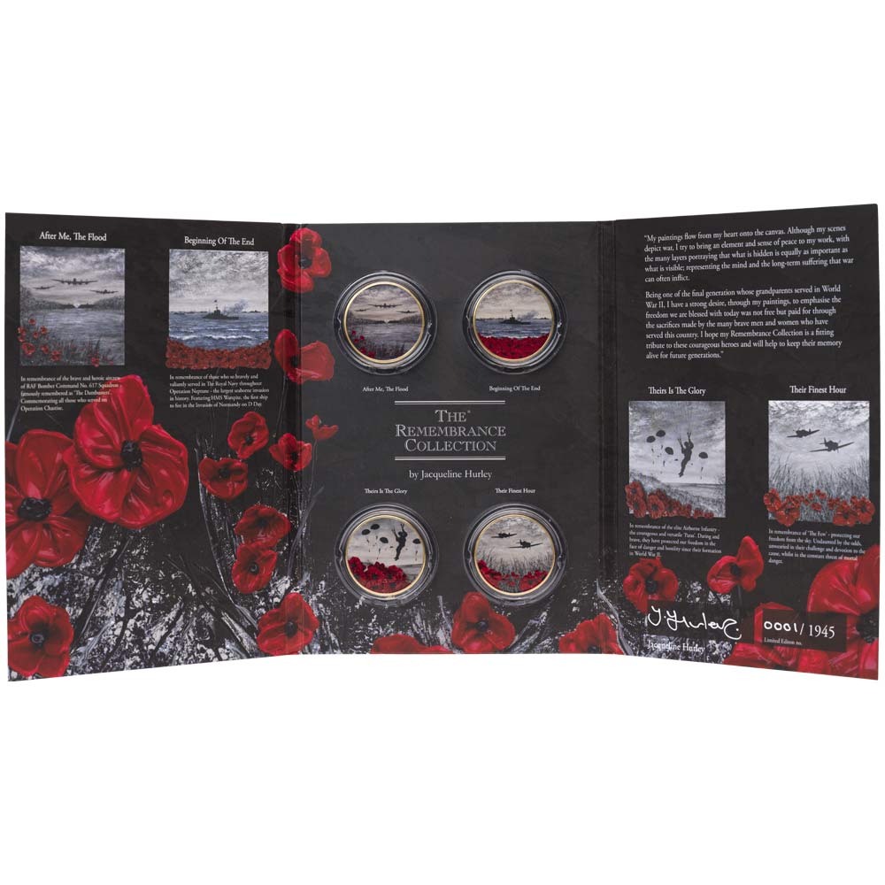 The Remembrance Collection by Jacqueline Hurley 24 Carat Gold Plated Commemorative Set