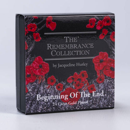 The Remembrance Collection Beginning Of The End 24 carat gold plated commemorative